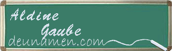 Aldine Gaube Visitenkarte